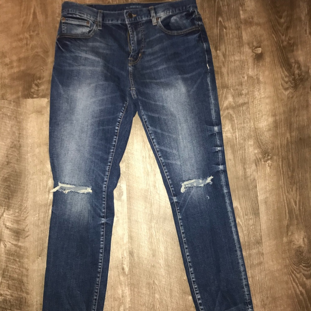 Slim straight jeans